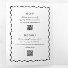 Hand Drawn Funky Photo QR Code RSVP wedding 
