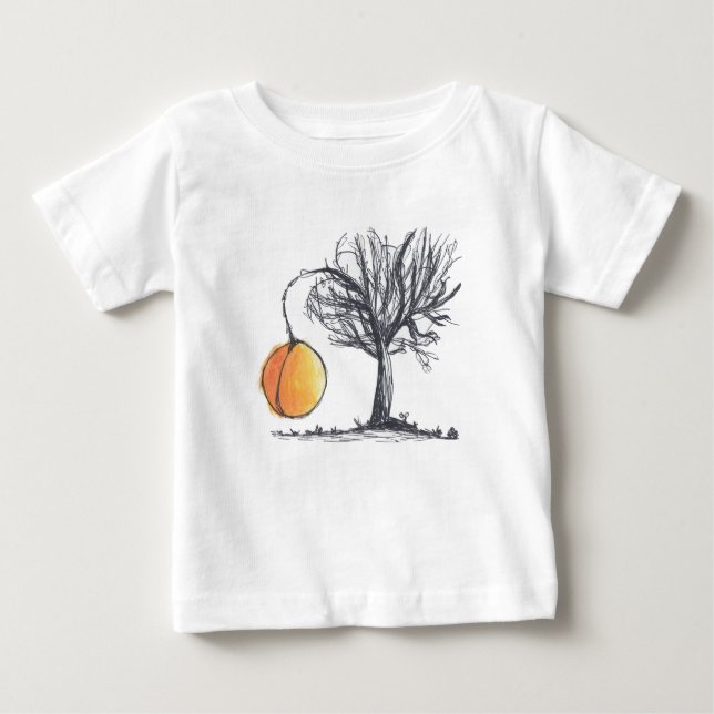 Hand-drawn Giant Peach Tree T-shirt (Front)