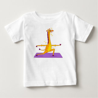 Hand Drawn Giraffe Cartoon T-Shirt | Cute Safari A