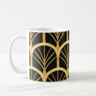 Hand Drawn Gold Imitation Watercolor Coffee Mug