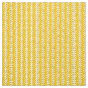 Hand Drawn Gold Wheat Pattern Fabric