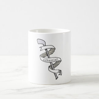 Hand drawn Golf Club with Ribbon special Coffee Mug