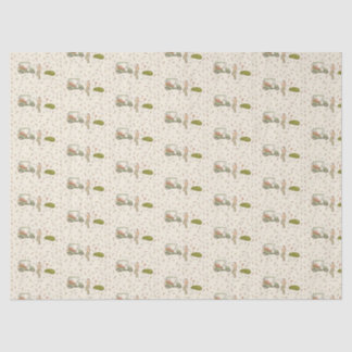 Hand drawn golf tissue paper