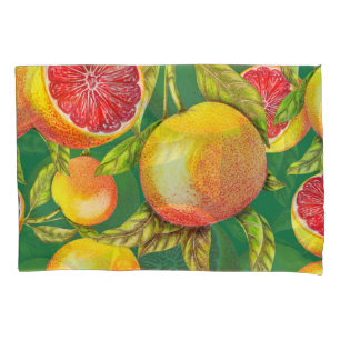 Hand Drawn Grapefruits Seamless Pattern Pillowcase