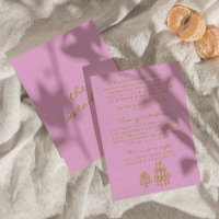 Hand Drawn Green Pink Romantic Wedding Details