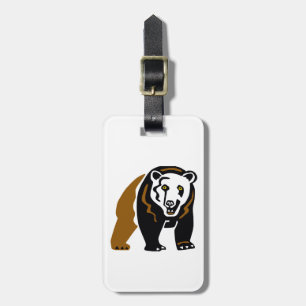 Hand drawn -  Grizzly BEAR- Wildlife - Nature -  Luggage Tag