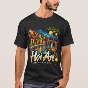 Hand Drawn Hội An Vietnam Travel Art Landmark T-Shirt