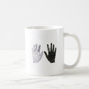 Hand Drawn Heart Hands Coffee Mug