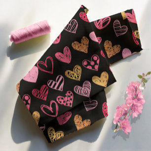 Hand Drawn Heart Pattern ID470 Fabric