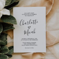 Hand Drawn Heart The Wedding Of