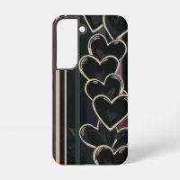 Hand-Drawn Hearts & Moody Rainbow Stripes