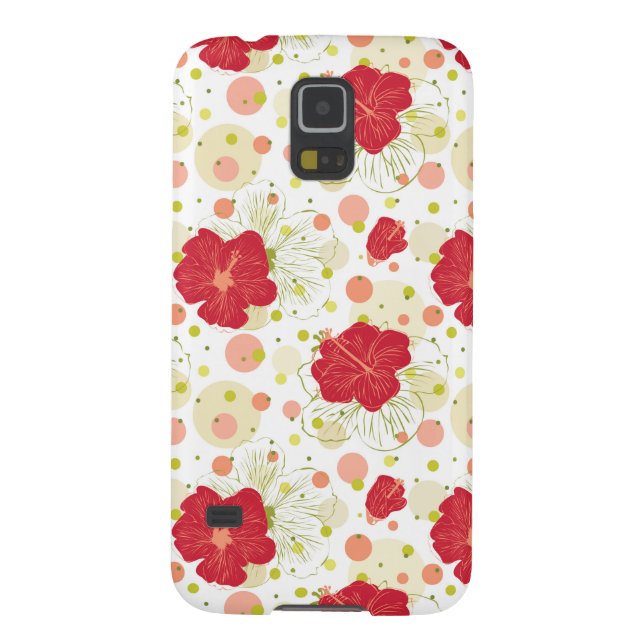 Hand Drawn Hibiscus Pattern Case-Mate Samsung Galaxy Case (Back)