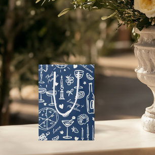 Hand-Drawn Illustrated Wedding Welcome Gift Bags