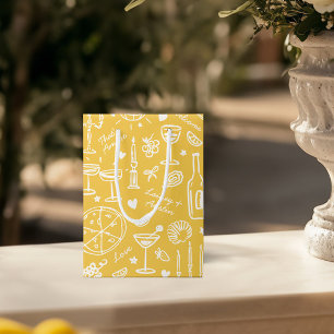 Hand-Drawn Illustrated Wedding Welcome Gift Bags