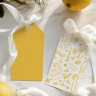 Hand-Drawn Illustrated Wedding Welcome  Gift Tags