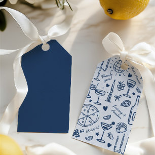 Hand-Drawn Illustrated Wedding Welcome Gift Tags