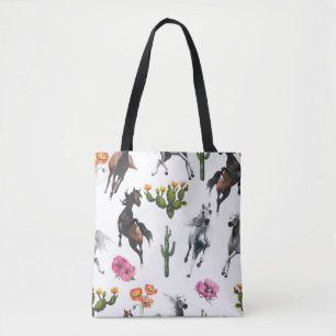 Hand drawn illustration. Seamless pattern. Cute ca Tote Bag
