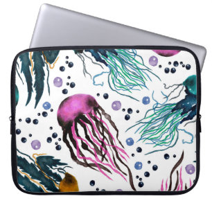 Hand drawn illustration. Seamless pattern. Digital Laptop Sleeve