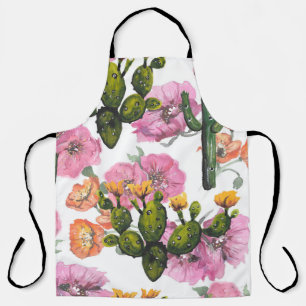 Hand drawn illustration. Watercolor drawing. Cute Apron