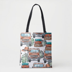 Hand drawn illustration. Watercolor seamless patte Tote Bag