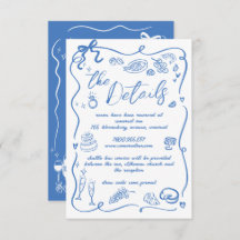 Hand Drawn Illustrations Doodles Wedding Details