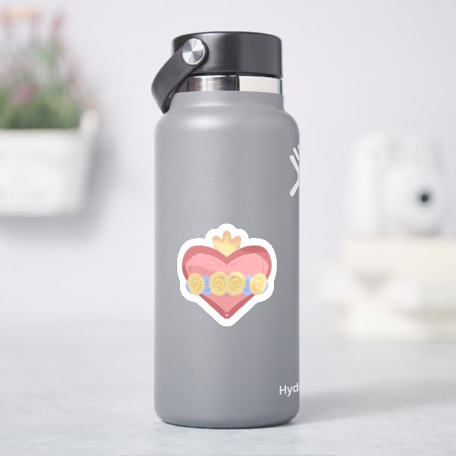 Hand-drawn Immaculate Heart of Mary Sticker (HydroFlask)