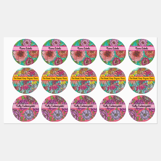 Hand-Drawn Iron-On Labels for a Personal Touch (Sheet)