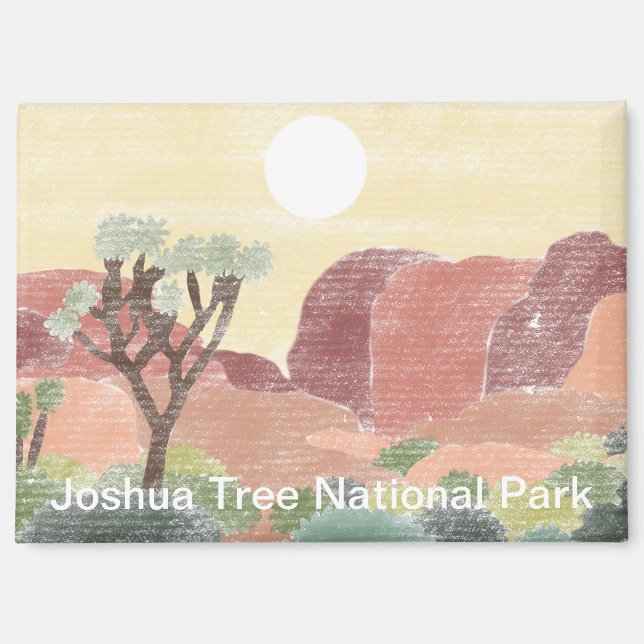 Hand Drawn Joshua Tree National Park Magnet (Front)