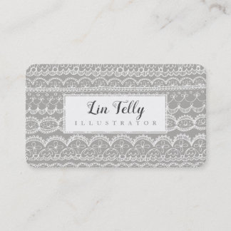 Hand Drawn Lace Crafters Appointment Card