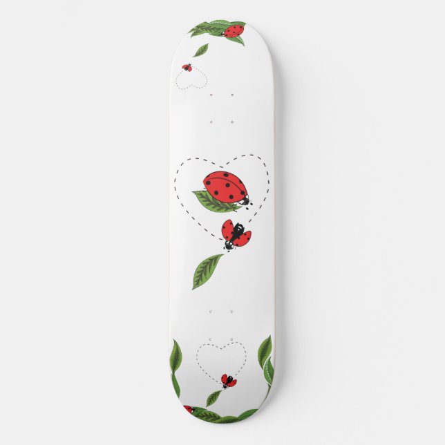 Hand drawn Lady bug  Skateboard (Front)