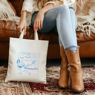 Hand Drawn Last Toast On The Coast Bachelorette  Tote Bag