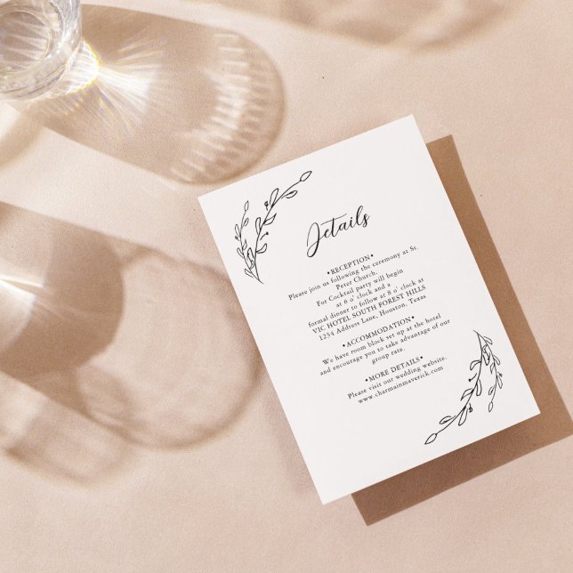 Hand Drawn Laurel Wreath  Enclosure Card (Creator Uploaded)