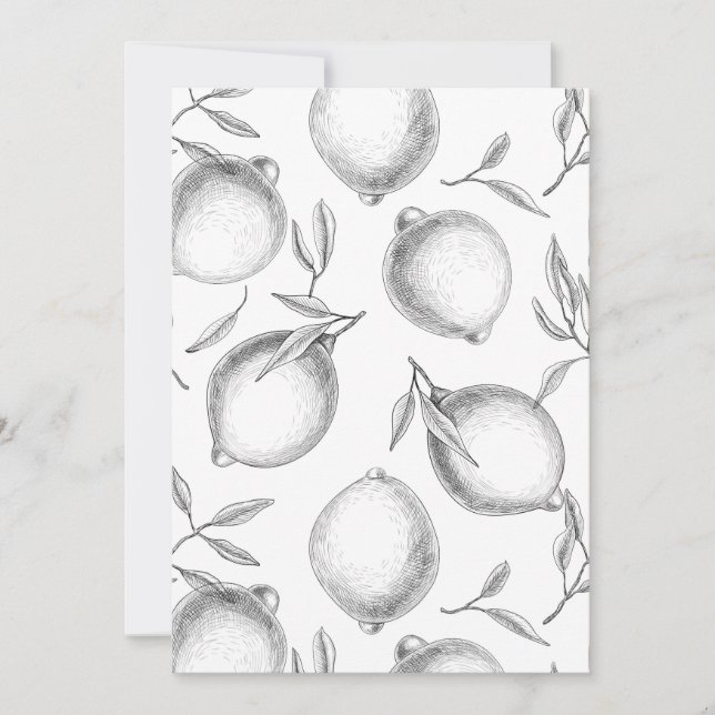 Hand drawn Lemon pattern (Front)