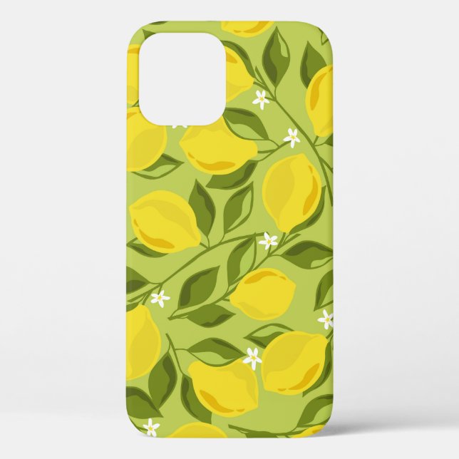 Hand Drawn Lemons Colourful Wallpaper Case-Mate iPhone Case (Back)
