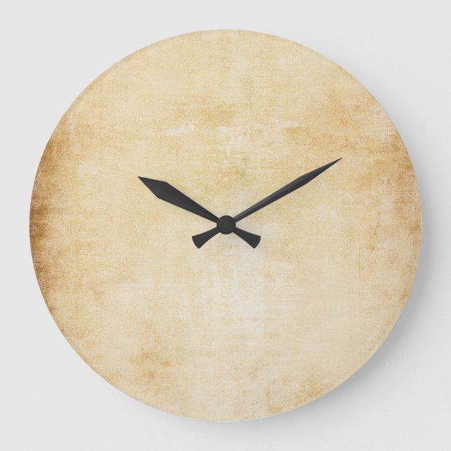 Hand-drawn leopard print, watercolor texture. large clock (Front)