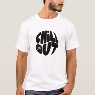 Hand drawn lettering phrase in the shape of a ball T-Shirt