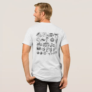 Hand Drawn Lifestyle Clipart Bundle, Tri-Blend Shirt