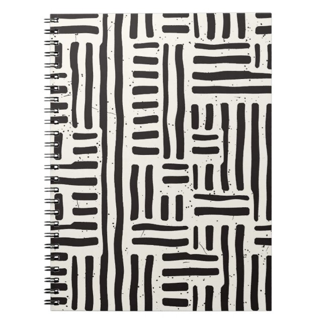 Hand-drawn lines, grungy seamless texture. notebook (Front)