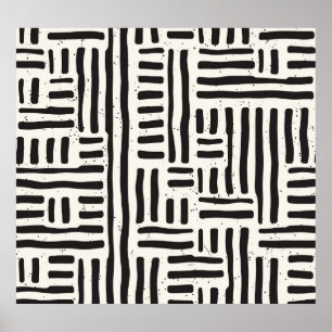 Hand-drawn lines, grungy seamless texture. poster