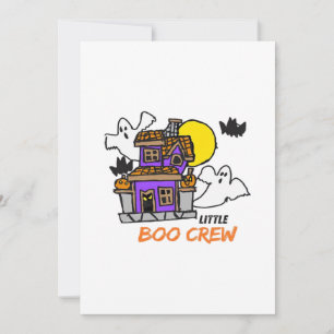 Hand Drawn Little Boo Crew Halloween Holiday Card