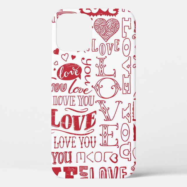 hand-drawn love doodles  Case-Mate iPhone case (Back)