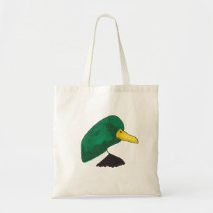 Hand-drawn Mallard Duck Tote Bag