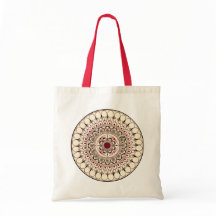 Hand Drawn Mandala Tote Bag