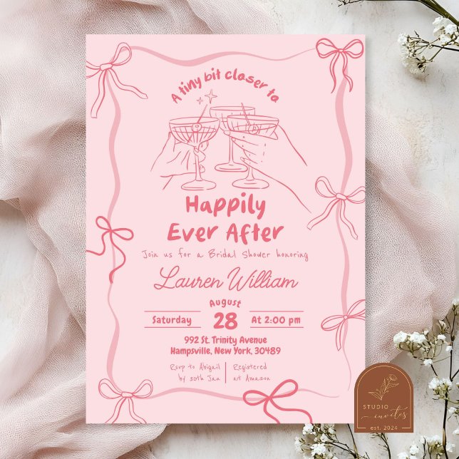 Hand Drawn martini Bridal Shower Invitation (Creator Uploaded)