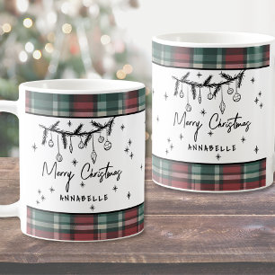 Hand Drawn Merry Christmas Coffee Mug
