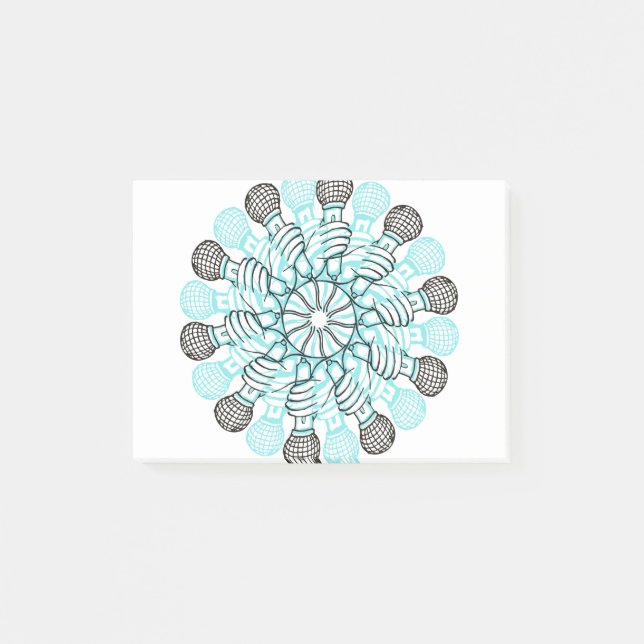 Hand drawn Microphone Post-it Notes (Front)