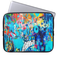 Hand drawn modern Multi Coloured mixed media art