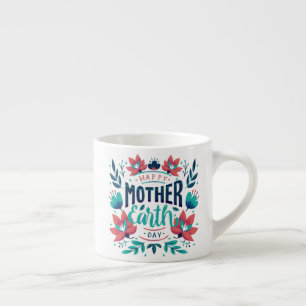 Hand Drawn Mother Earth Day Design-23184 Espresso Cup