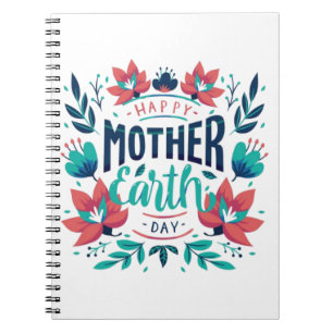 Hand Drawn Mother Earth Day Design-23184 Notebook