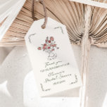 Hand Drawn Muted Red Sage Floral Urn Bridal Shower Gift Tags<br><div class="desc">Introducing our enchantingly unique bridal shower 'thank you' gift tags, a piece that promises to set the tone for an event filled with joy, whimsy and love. At the heart of these gift tags lies a hand-drawn, quirky floral urn, brimming with blooms in a muted palette of red, blush and...</div>